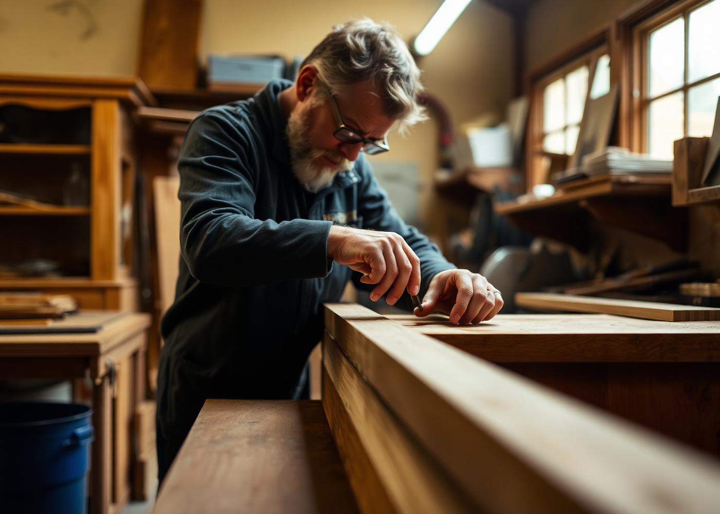 Master craftsman at the Armo Design atelier in Montréal